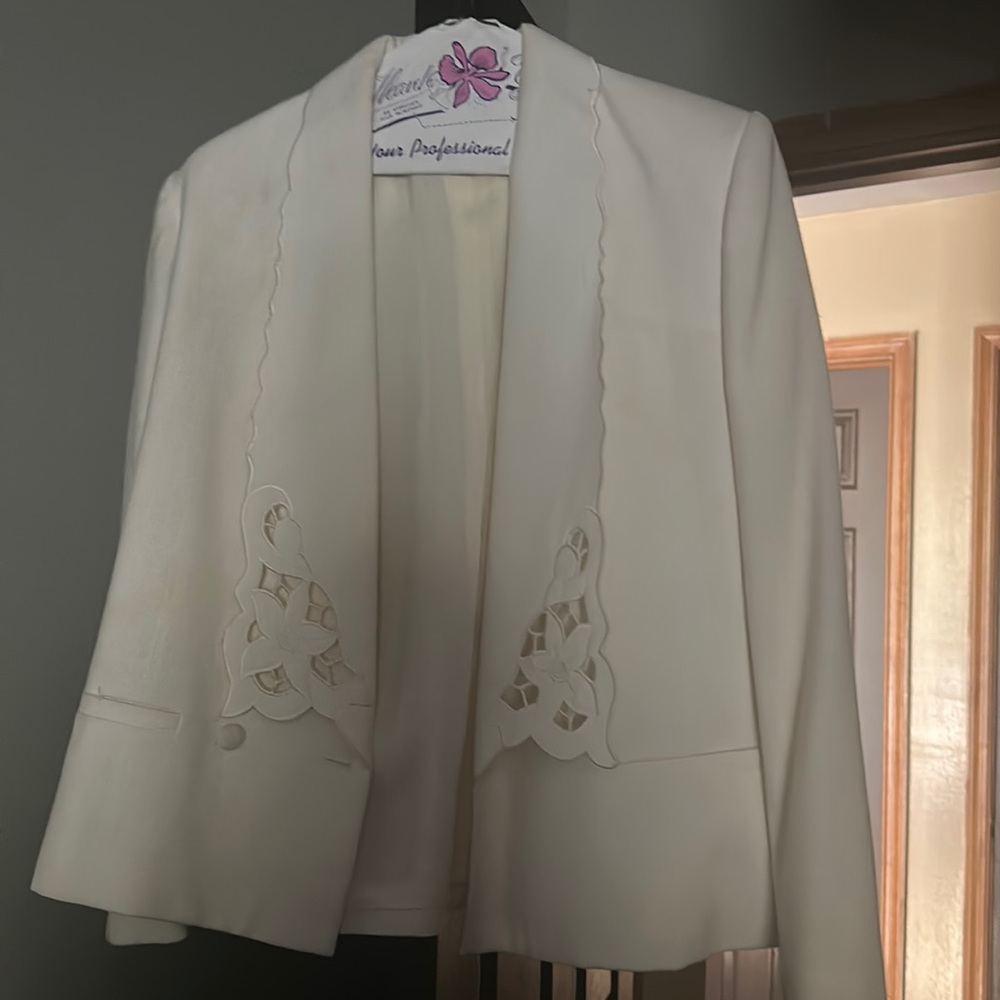 White blazer jacket